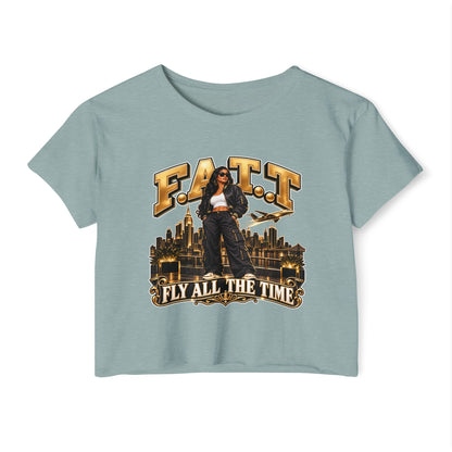 F.A.T.T Women's Gold City Graphic Crop Top
