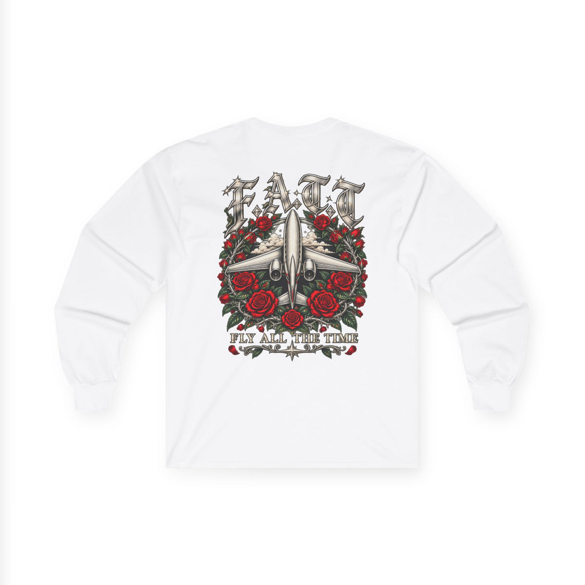 F.A.T.T Red Rose Flight Graphic Long Sleeve