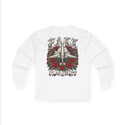 F.A.T.T Red Rose Flight Graphic Long Sleeve