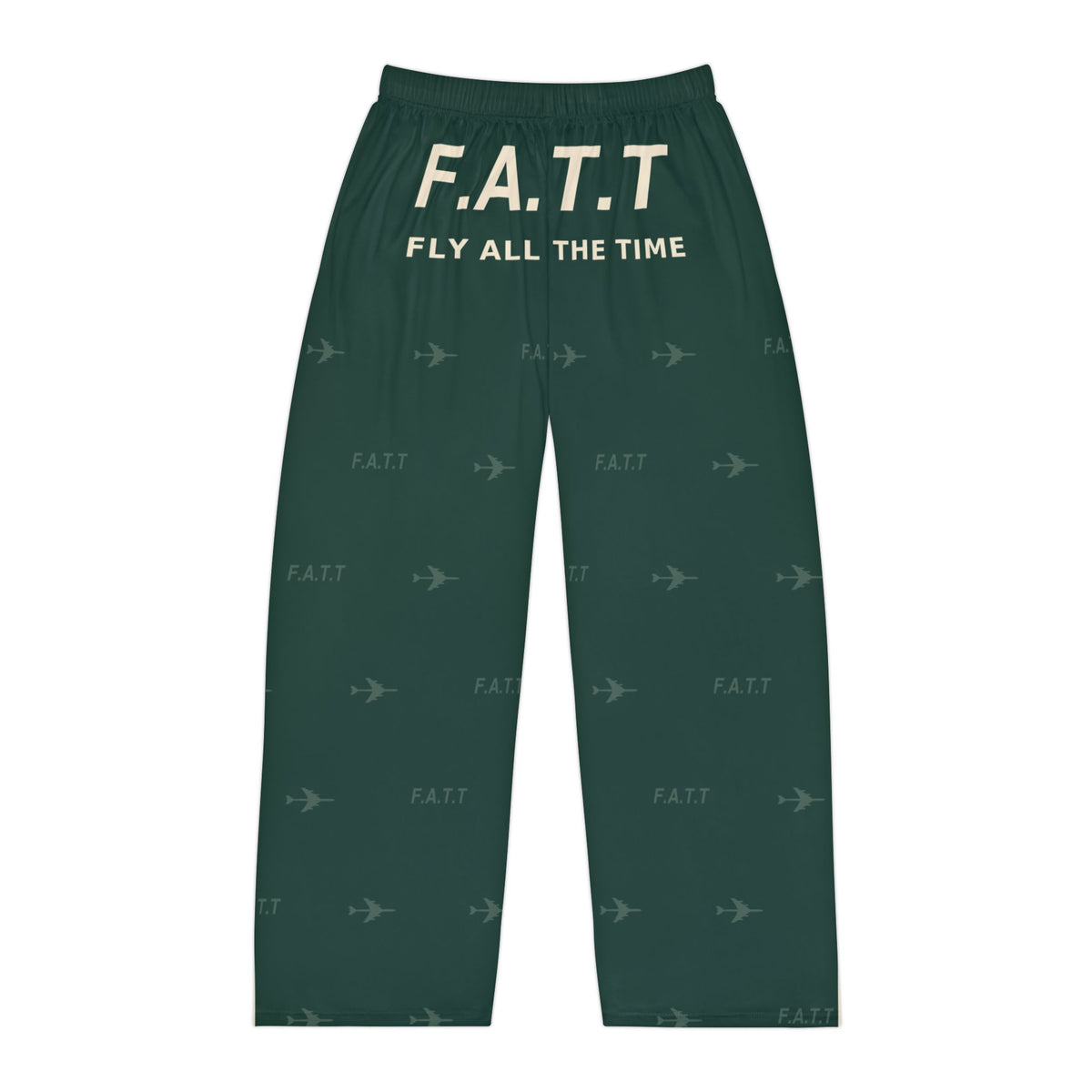 F.A.T.T Men's Flight Lounge Pants — Forest Green / Cream