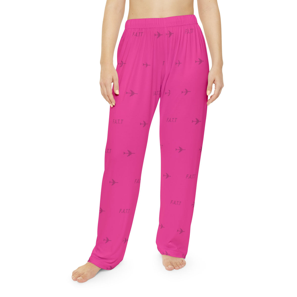 F.A.T.T Women's Flight Lounge Pants — Hot Pink / Black