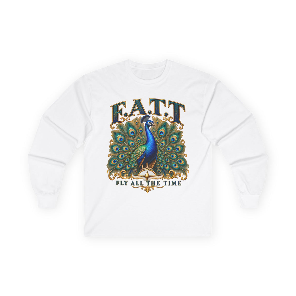 F.A.T.T Women’s Peacock Gold Graphic Long Sleeve