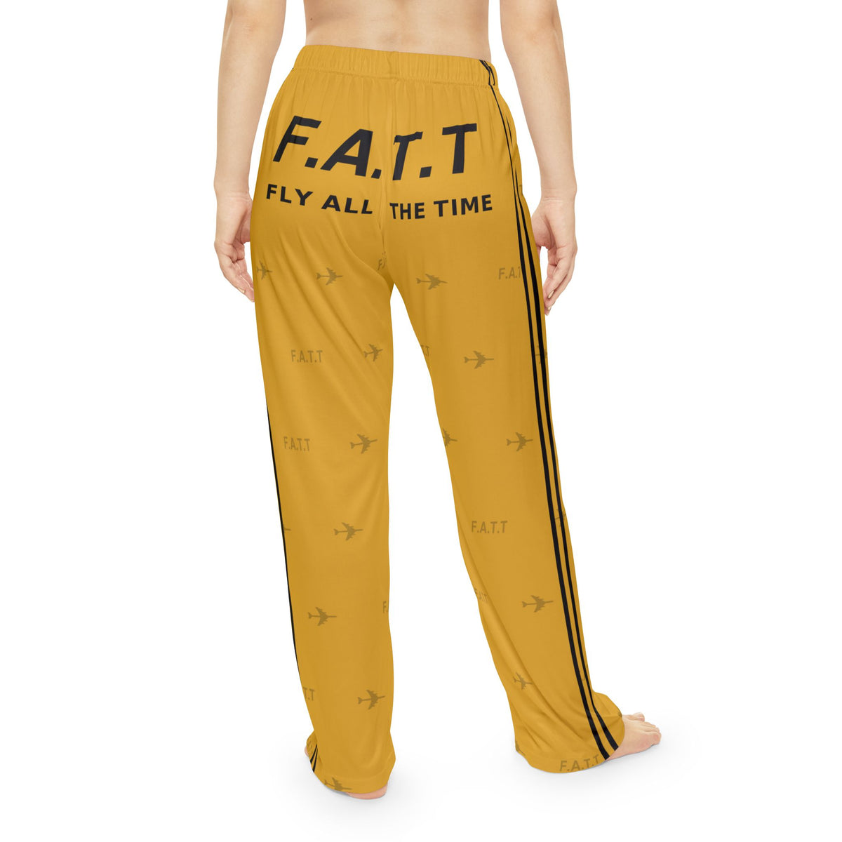 F.A.T.T Women's Flight Lounge Pants — Mustard / Black