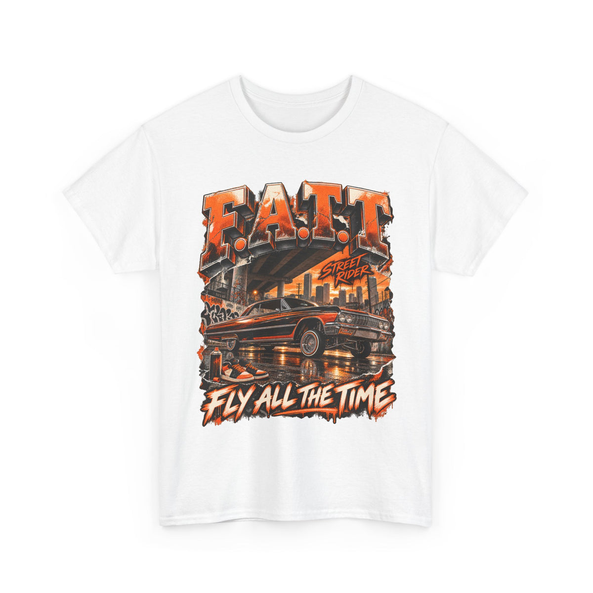 F.A.T.T Street Rider Graphic Tee — Shattered | Cotton S–5XL
