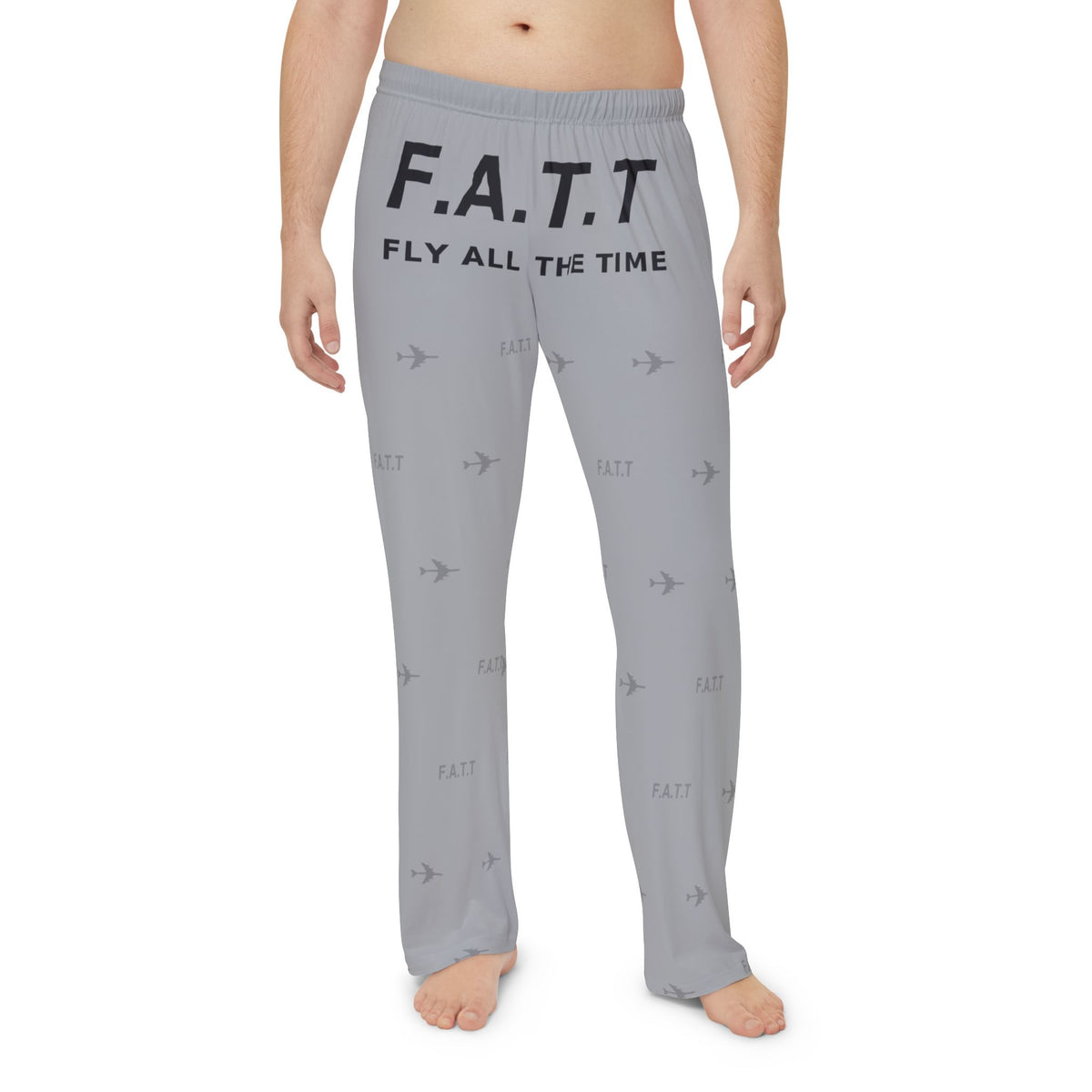 F.A.T.T Men's Flight Lounge Pants — Heather Gray / Black