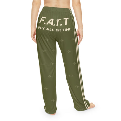 F.A.T.T Women's Flight Lounge Pants — Olive / Cream