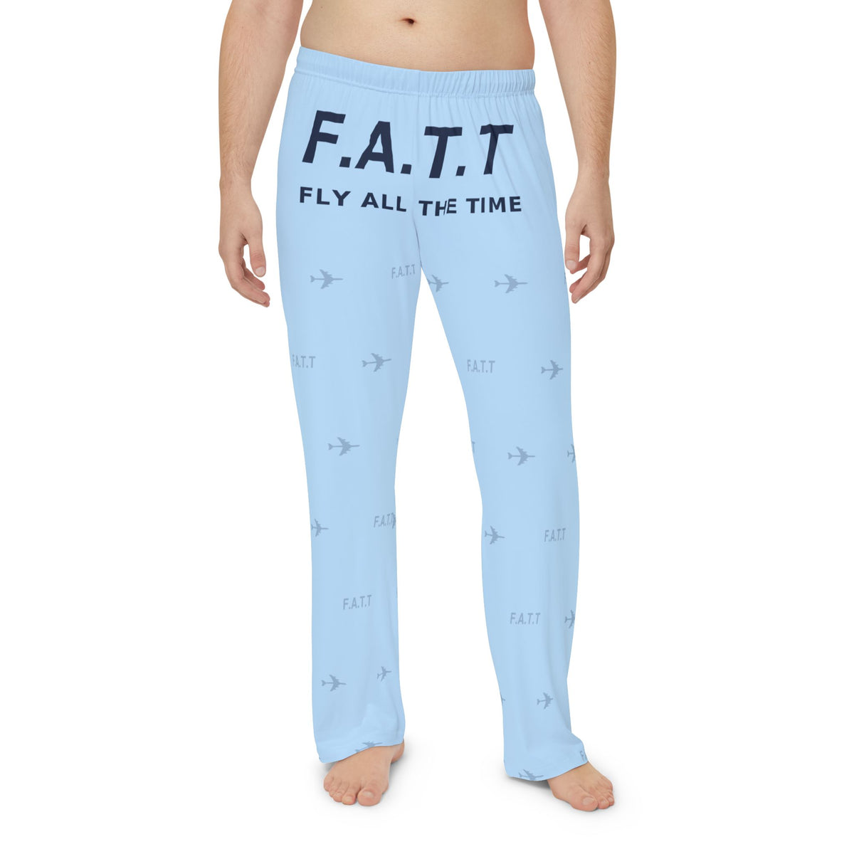 F.A.T.T Men's Flight Lounge Pants — Sky Blue / Navy