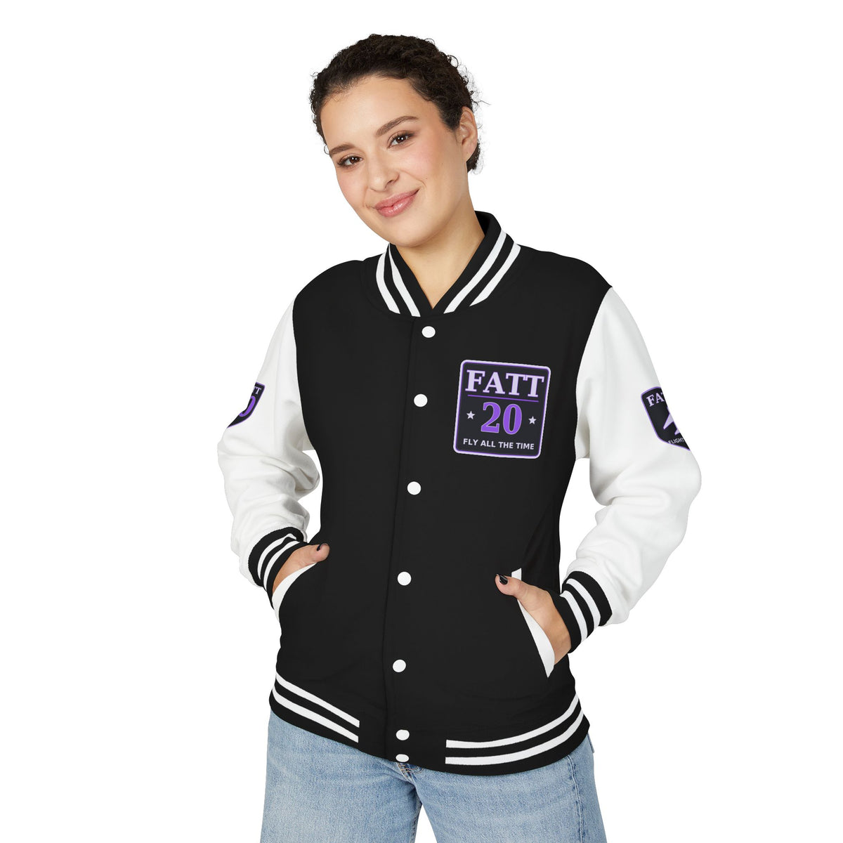 F.A.T.T Purple Space Flight #20 Varsity Jacket
