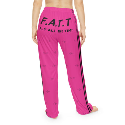 F.A.T.T Women's Flight Lounge Pants — Hot Pink / Black
