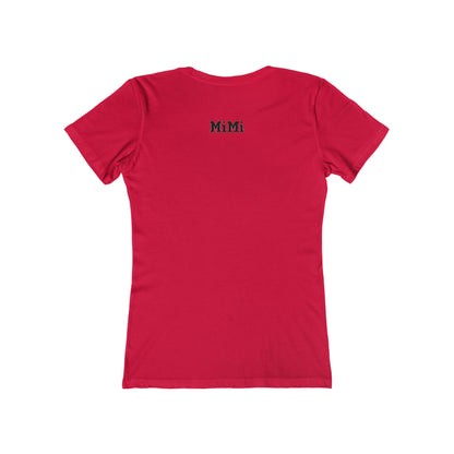 MiMi by FATT Women’s Cotton T-Shirt — Red & Black