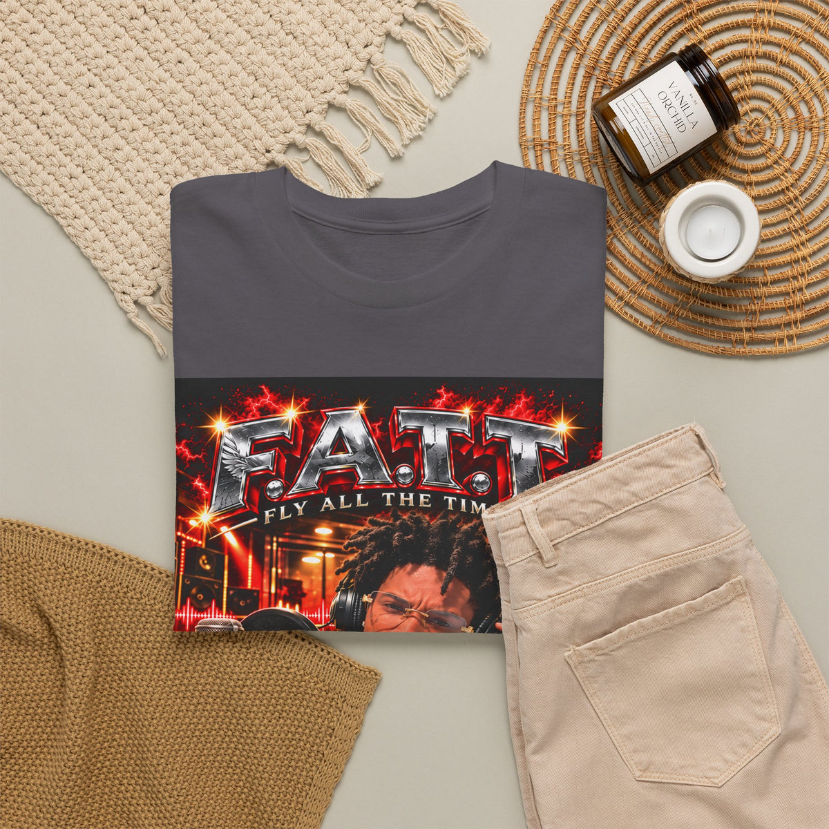 F.A.T.T Yvng Jay Graphic Tee — Matching Colors | 15×17 Front + Back