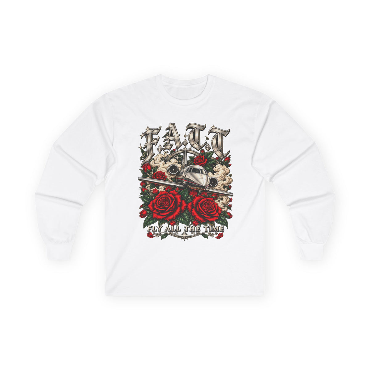 F.A.T.T Red Rose Flight Graphic Long Sleeve