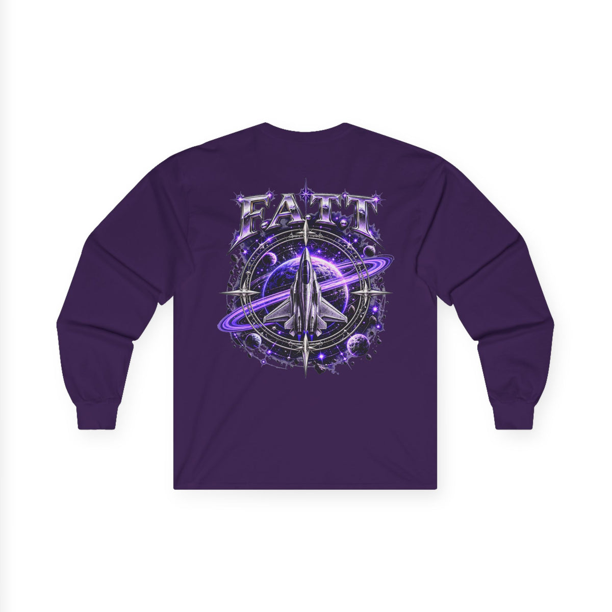 F.A.T.T Purple Space Flight Graphic Long Sleeve