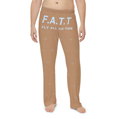 F.A.T.T Men's Flight Lounge Pants — Mocha / Sky Blue
