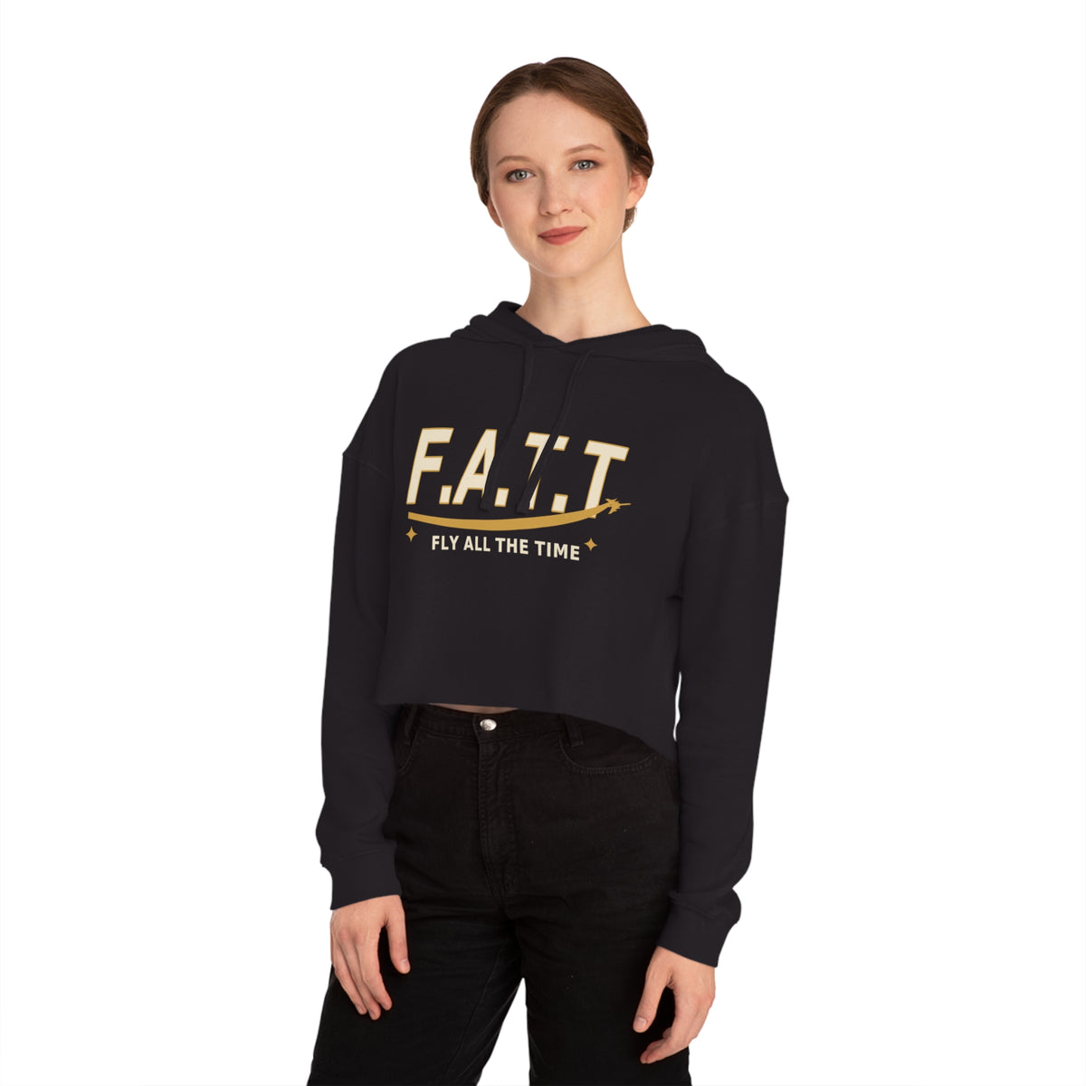 F.A.T.T Women's Flight Cropped Hoodie