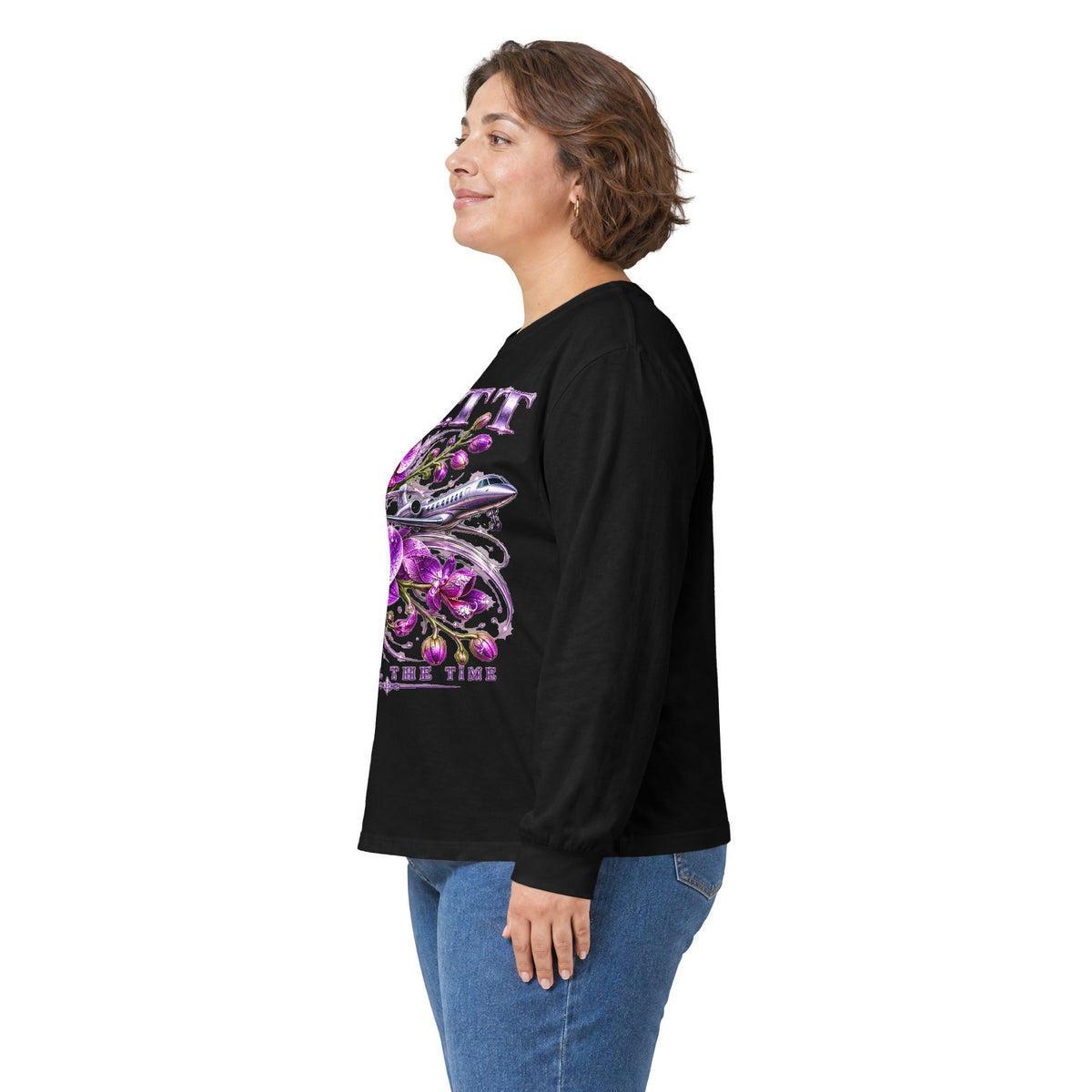 F.A.T.T Women’s Purple Orchid Graphic Long Sleeve