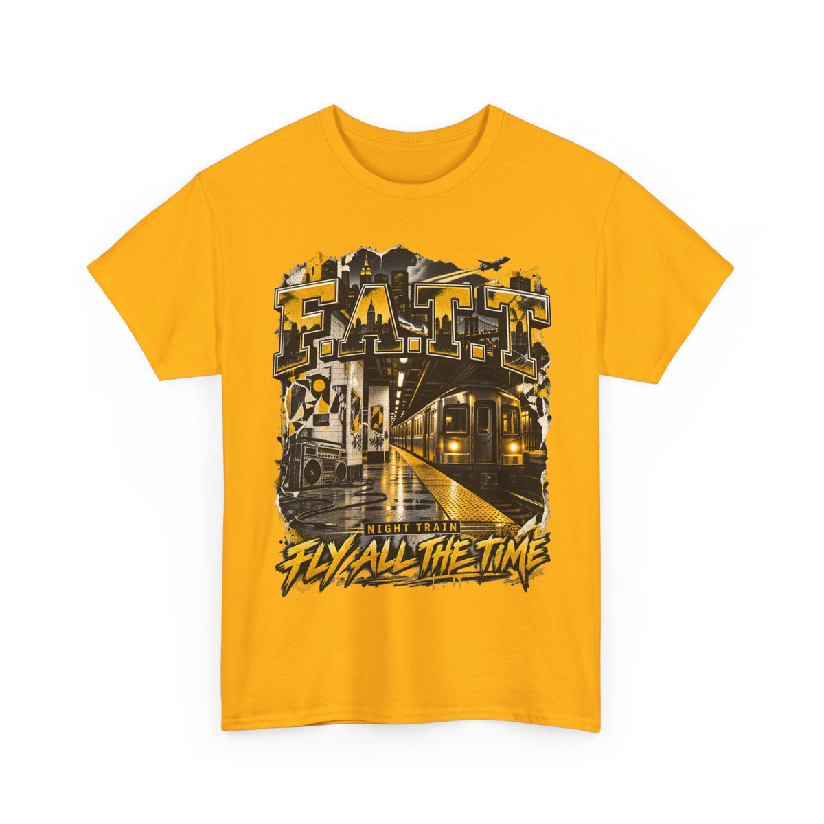 F.A.T.T Night Train Graphic Tee — Taxi | Cotton S–5XL