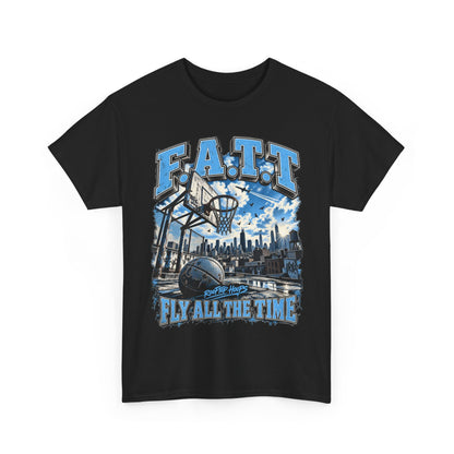 F.A.T.T Rooftop Hoops Graphic Tee — UNC | Cotton S–5XL