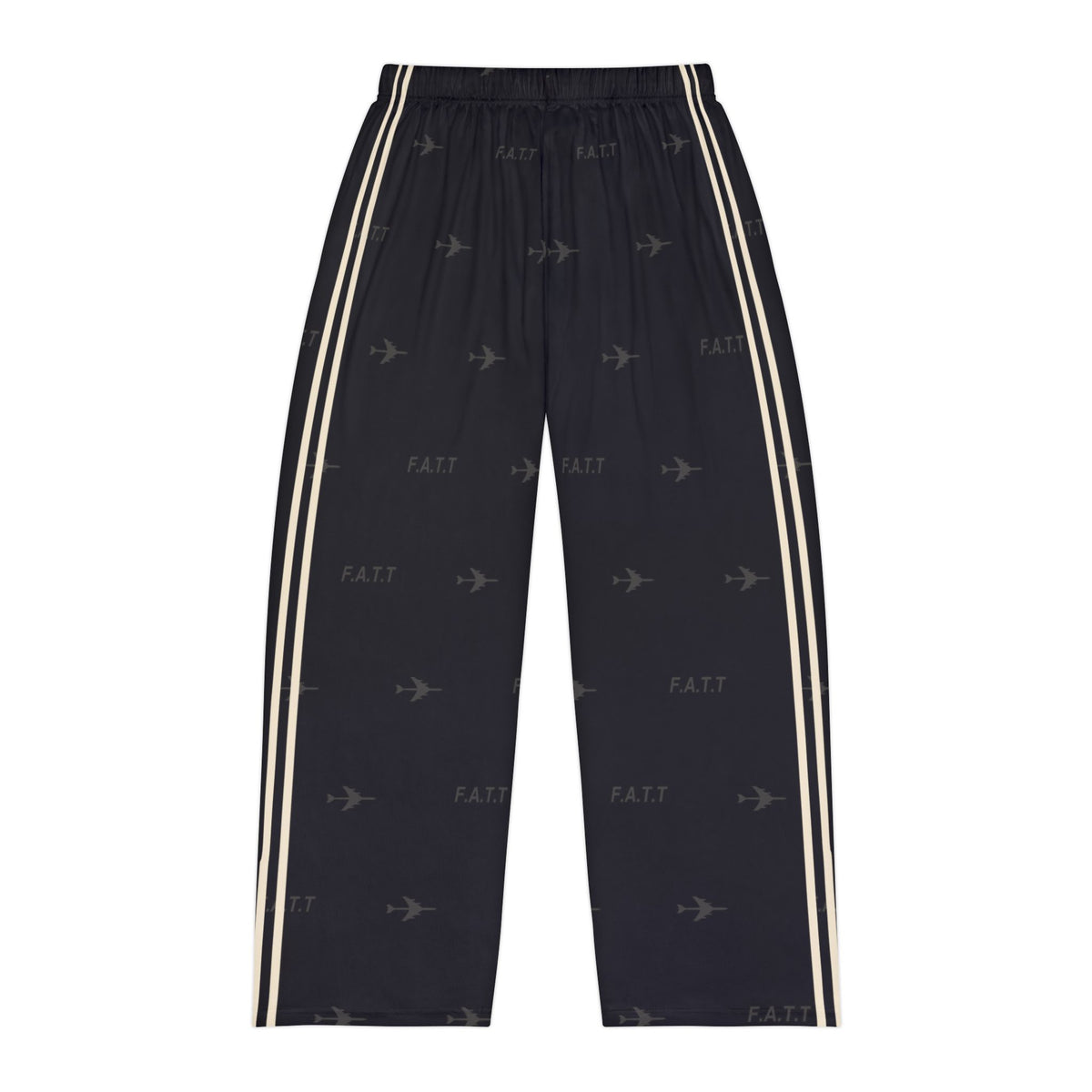 F.A.T.T Men's Flight Lounge Pants — Jet Black / Cream