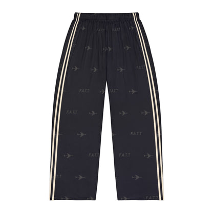 F.A.T.T Men's Flight Lounge Pants — Jet Black / Cream