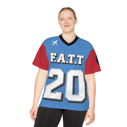 F.A.T.T #20 Football Jersey — Tennessee | Light Blue / Red