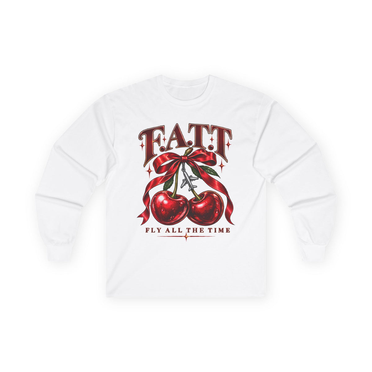 F.A.T.T Women’s Cherry Bow Graphic Long Sleeve