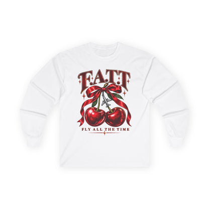 F.A.T.T Women’s Cherry Bow Graphic Long Sleeve
