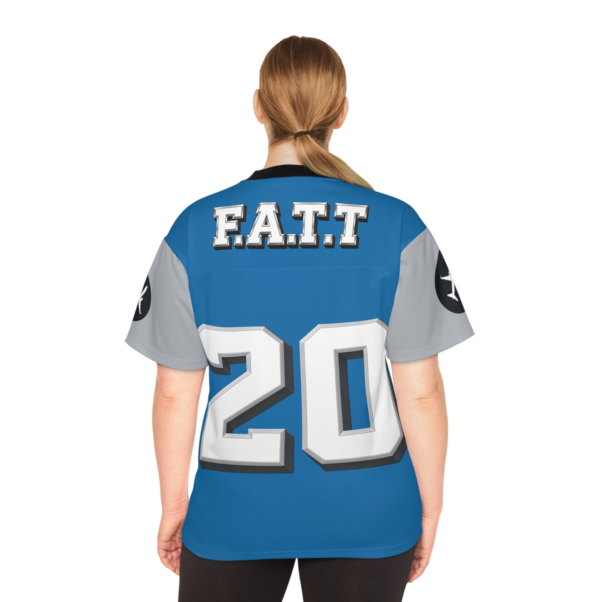 F.A.T.T #20 Football Jersey — Detroit | Blue / Silver