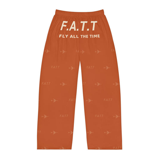 F.A.T.T Men's Flight Lounge Pants — Burnt Orange / Cream