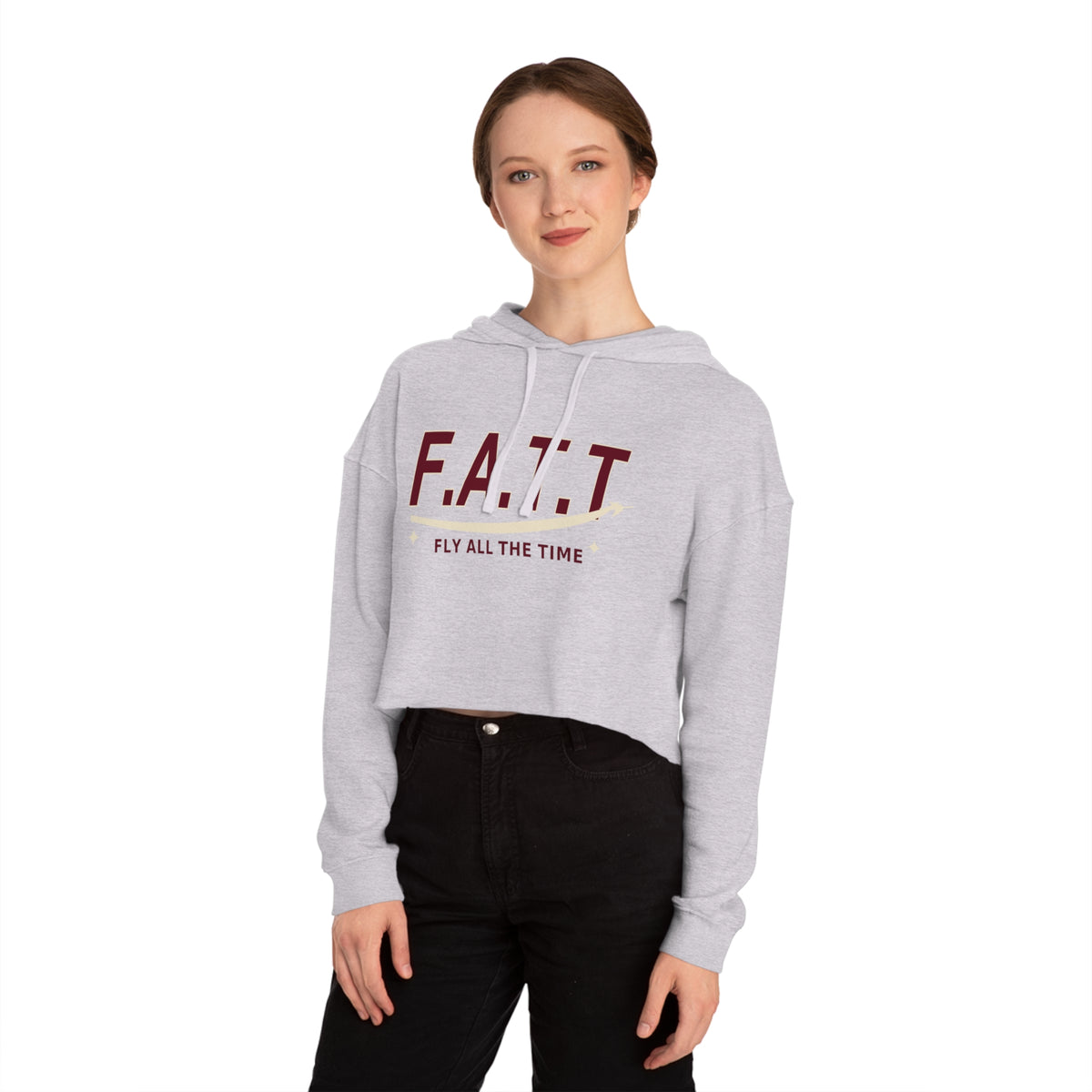 F.A.T.T Women's Flight Cropped Hoodie