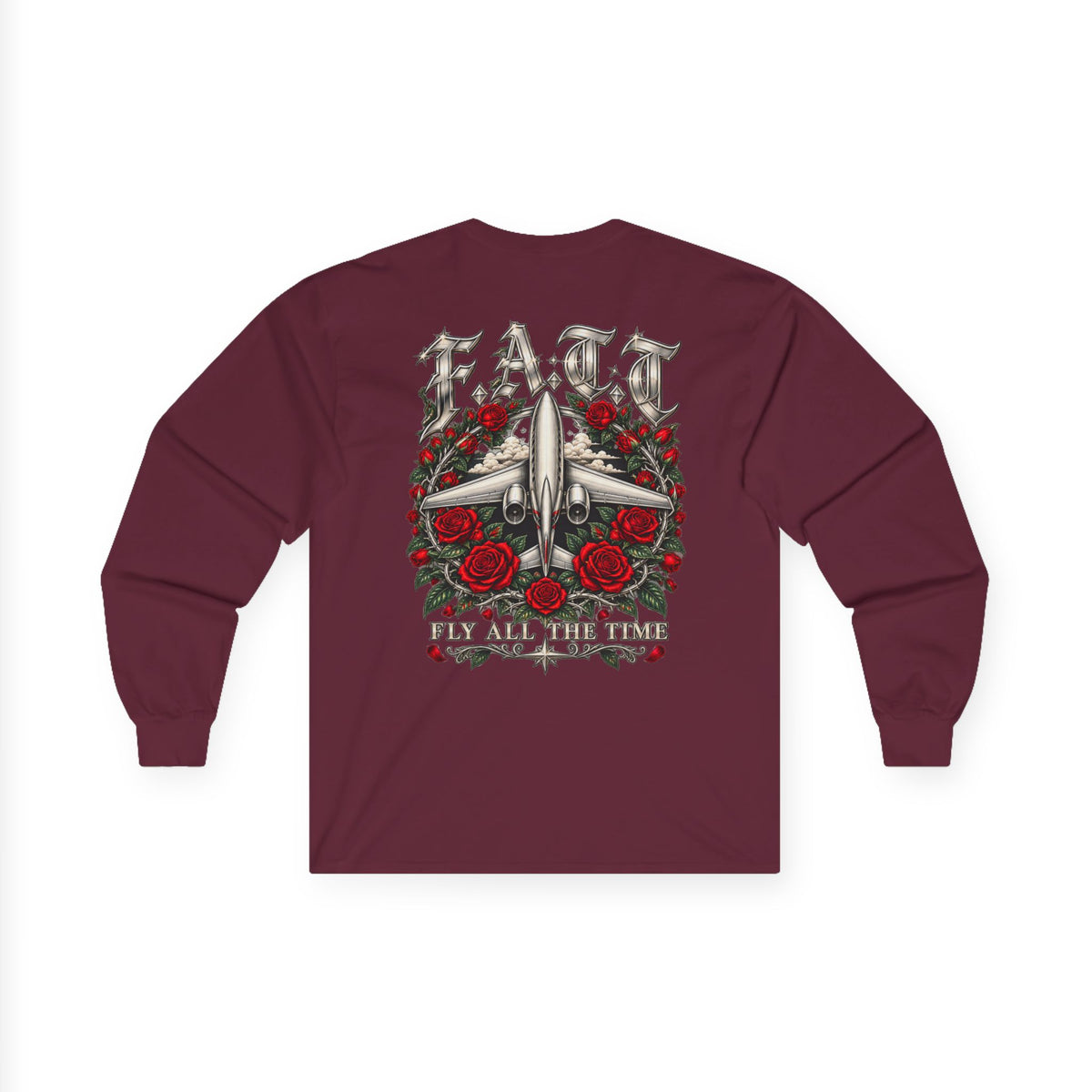 F.A.T.T Red Rose Flight Graphic Long Sleeve