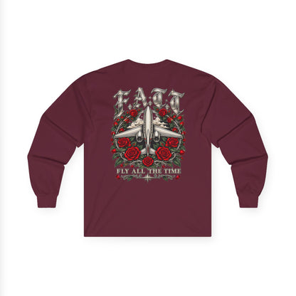 F.A.T.T Red Rose Flight Graphic Long Sleeve