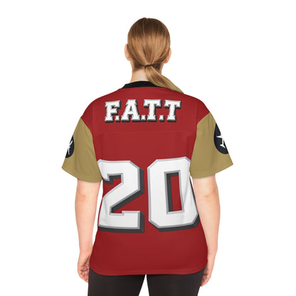 F.A.T.T #20 Football Jersey — San Francisco | Red / Gold