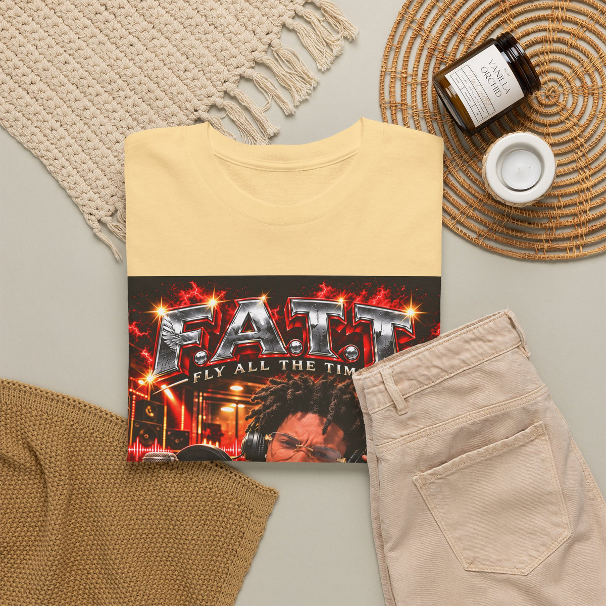 F.A.T.T Yvng Jay Graphic Tee — Matching Colors | 15×17 Front + Back