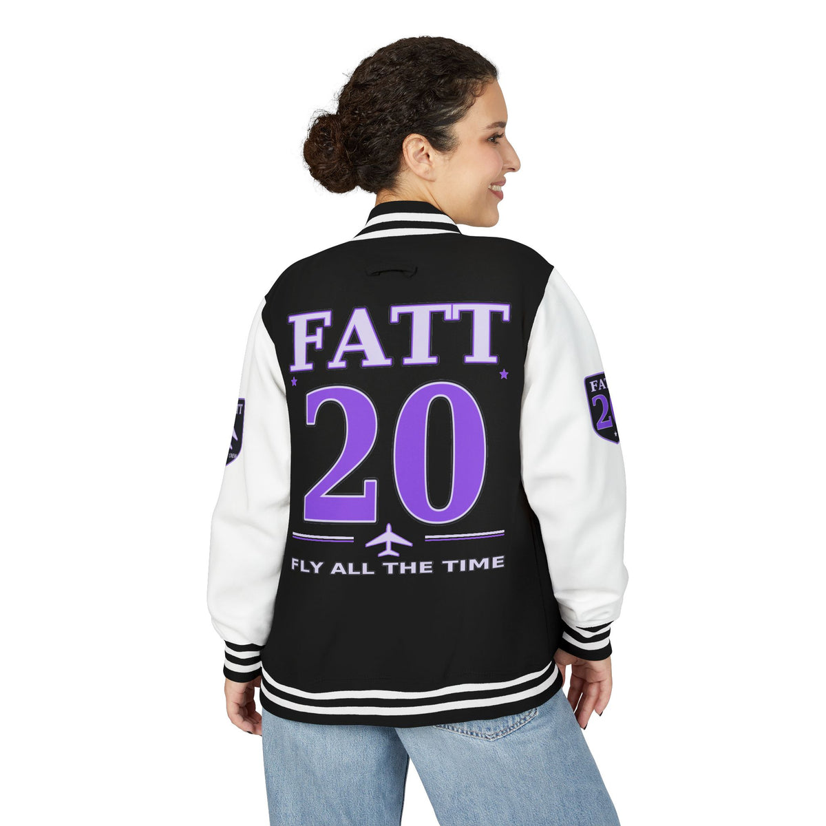 F.A.T.T Purple Space Flight #20 Varsity Jacket