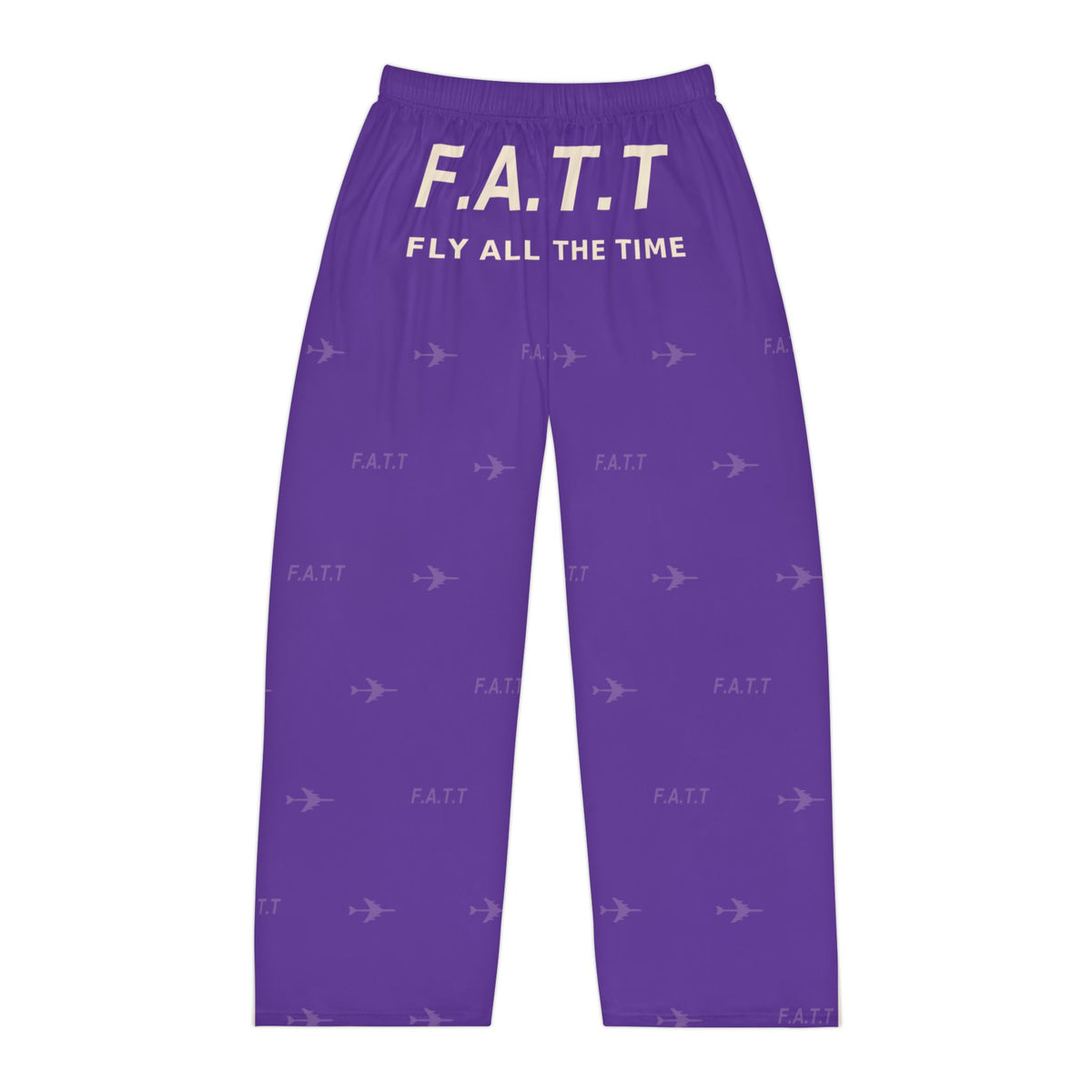 F.A.T.T Men's Flight Lounge Pants — Royal Purple / Cream