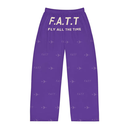 F.A.T.T Men's Flight Lounge Pants — Royal Purple / Cream