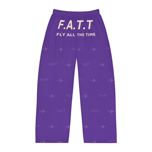 F.A.T.T Men's Flight Lounge Pants — Royal Purple / Cream