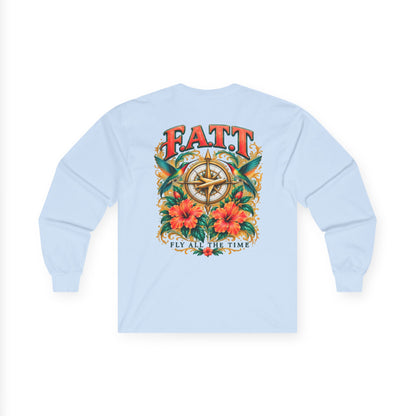 F.A.T.T Women’s Hummingbird & Hibiscus Graphic Long Sleeve