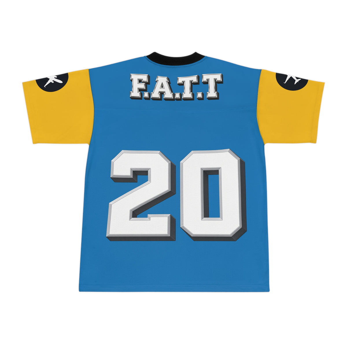 F.A.T.T #20 Football Jersey — Los Angeles Powder | Powder Blue / Gold