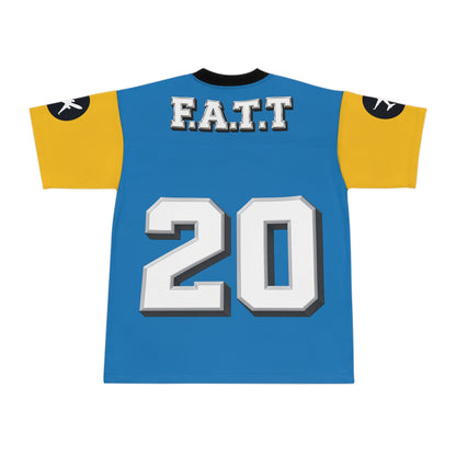 F.A.T.T #20 Football Jersey — Los Angeles Powder | Powder Blue / Gold