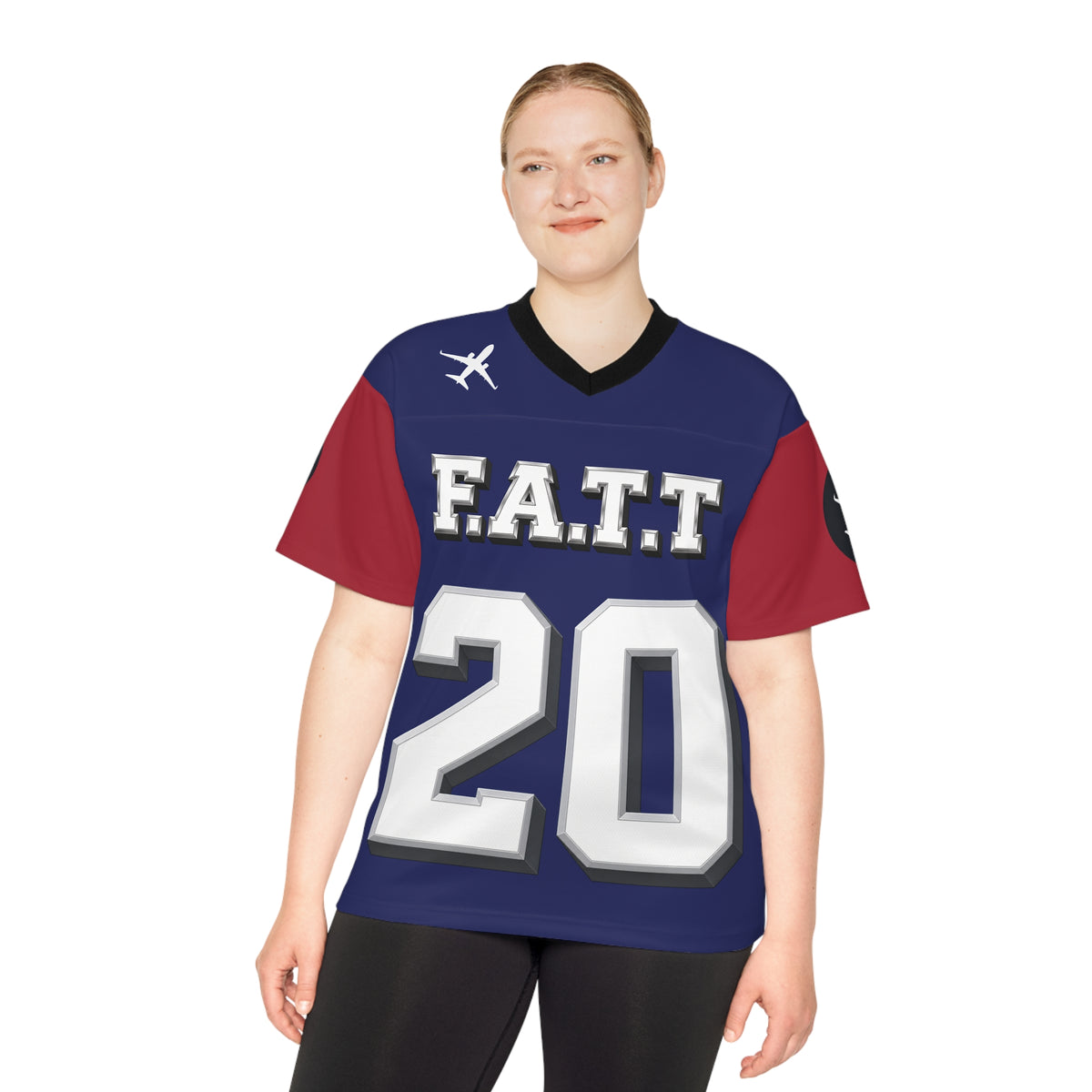 F.A.T.T #20 Football Jersey — New York Blue | Blue / Red