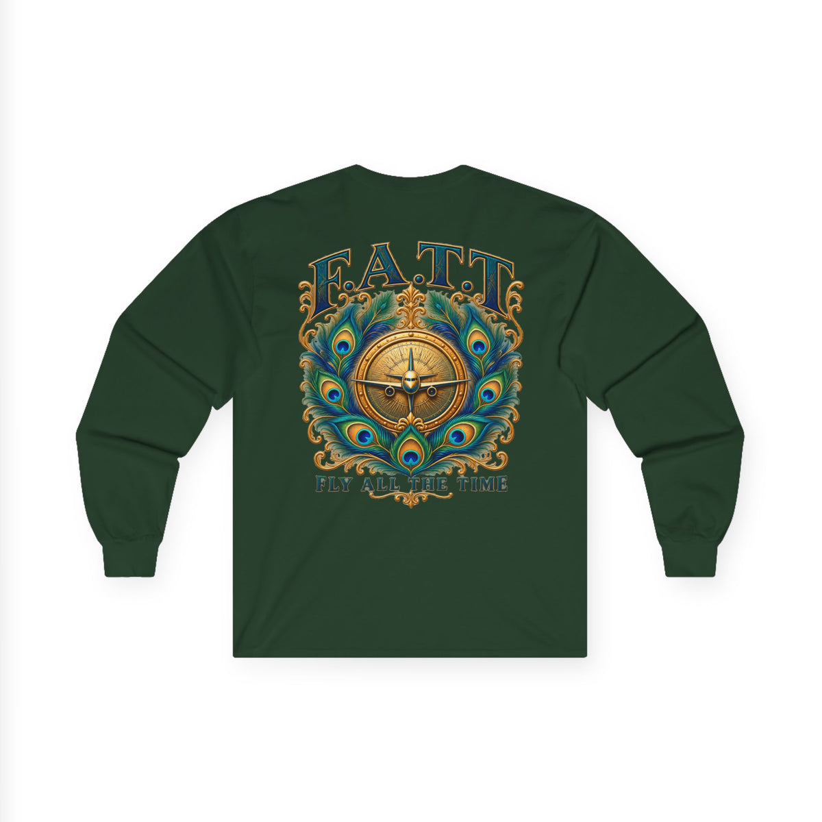 F.A.T.T Women’s Peacock Gold Graphic Long Sleeve