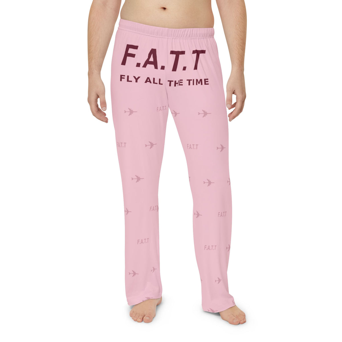 F.A.T.T Men's Flight Lounge Pants — Blush / Burgundy
