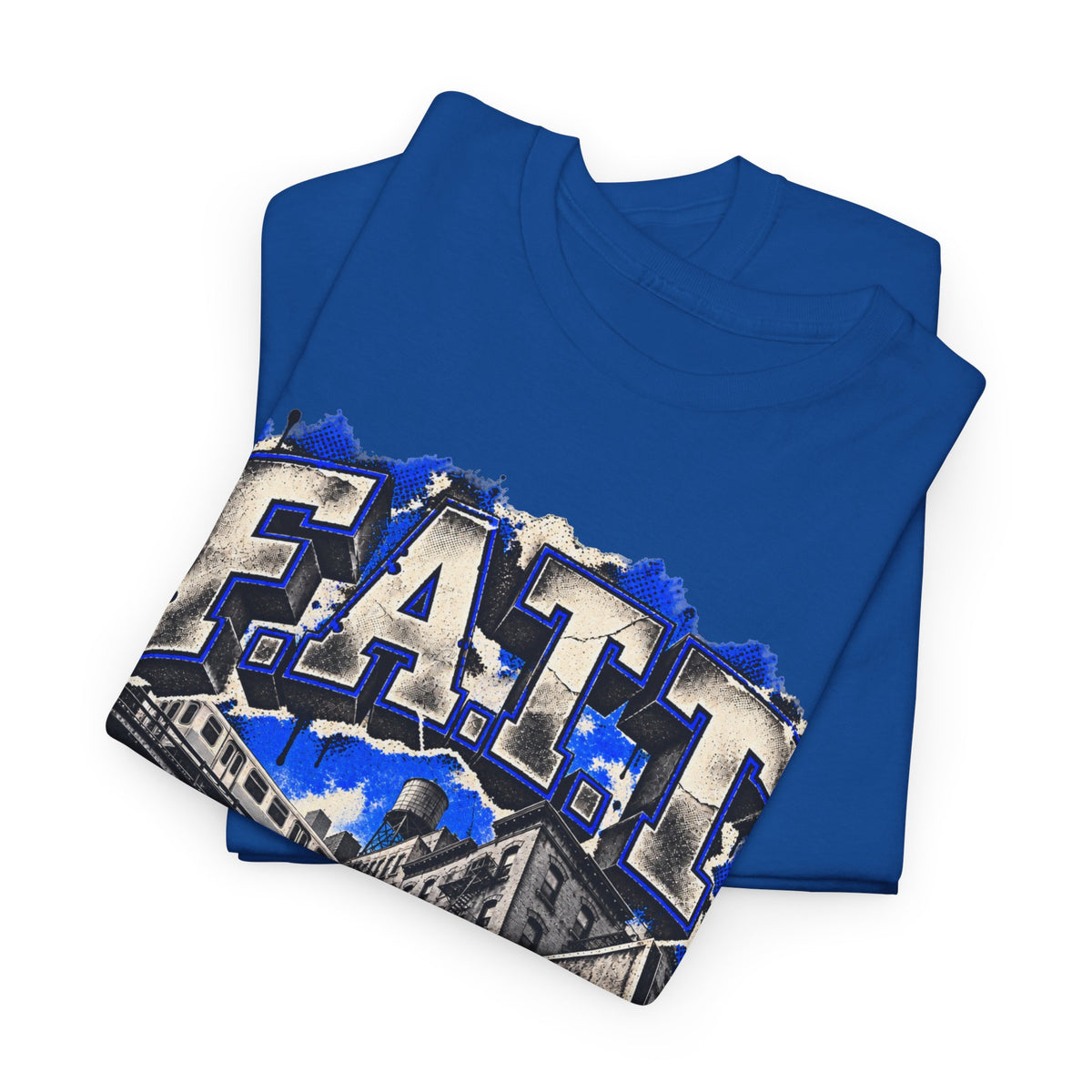F.A.T.T City Flight Graphic Tee — Royal | Cotton S–5XL