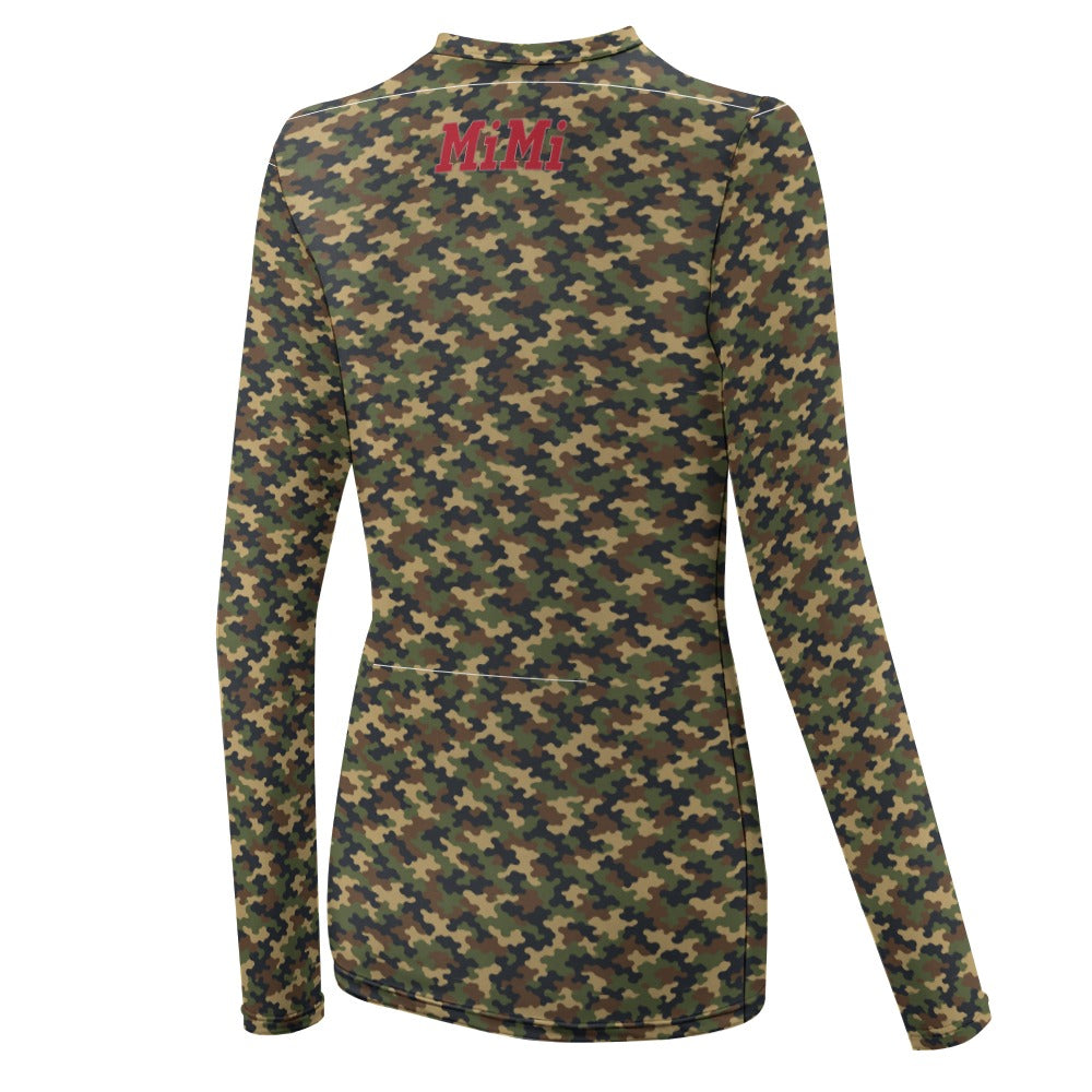 MiMi by FATT Women’s Camo Long Sleeve — Camouflage / Red