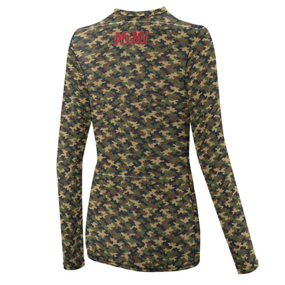 MiMi by FATT Women’s Camo Long Sleeve — Camouflage / Red