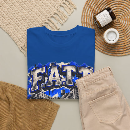 F.A.T.T City Flight Graphic Tee — Royal | Cotton S–5XL
