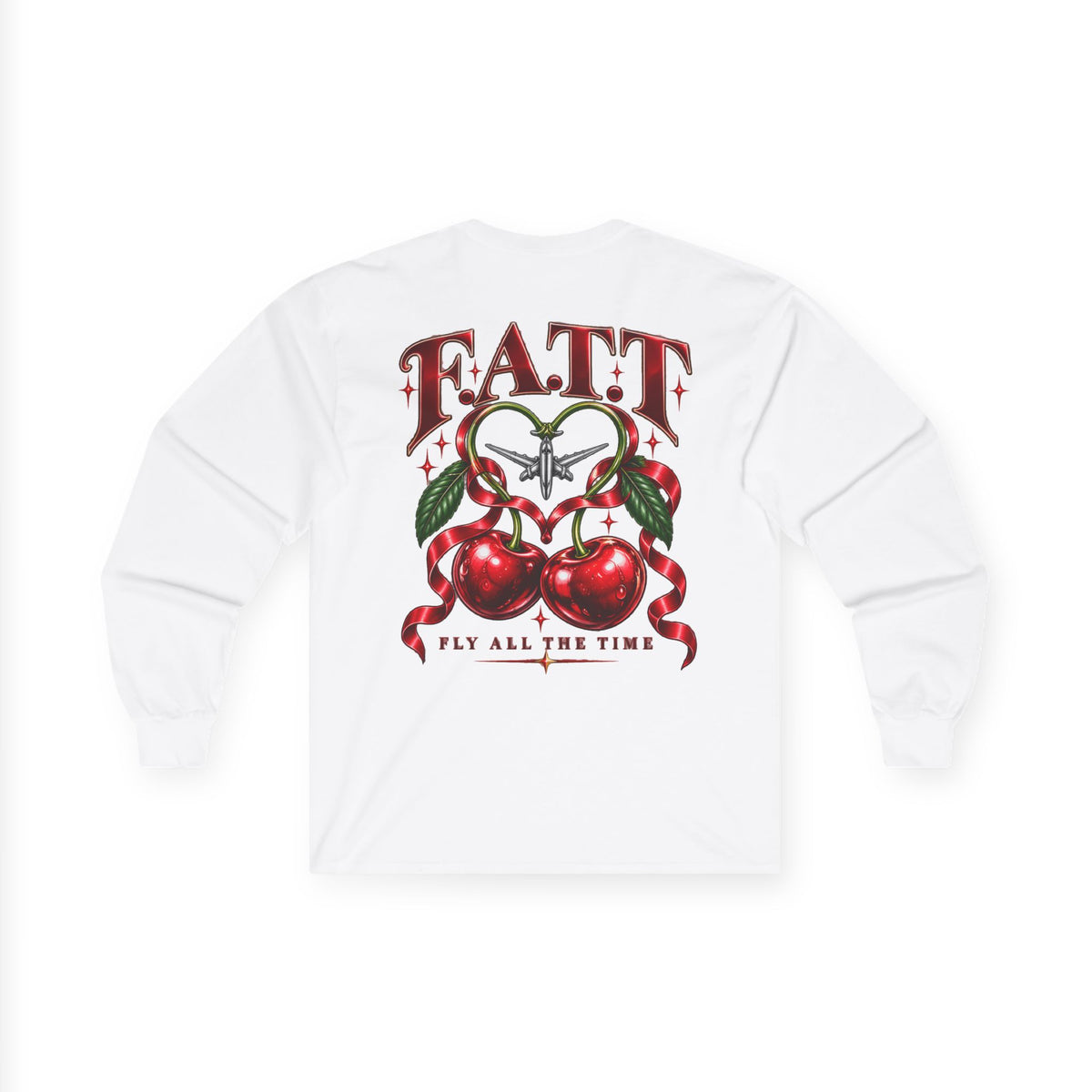 F.A.T.T Women’s Cherry Bow Graphic Long Sleeve