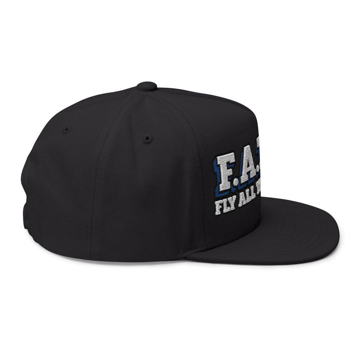 F.A.T.T Detroit Jersey Matching Snapback — Blue / Silver | Cotton